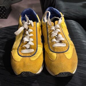 kangaROOS Yellow and Blue Women's Sneakers Size 9